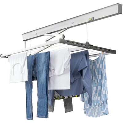 Juwel Ceiling Clothes Dryer Samba 140 - Space-Saving, Rustproof, 13.7m Juwel Ceiling Clothes Dryer Samba 140 - Space-Saving, Rustproof, 13.7m