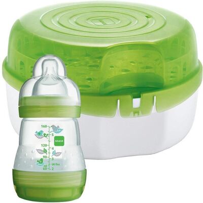 Sterilizzatore a vapore per microonde MAM - Verde, 160 ml Sterilizzatore a vapore per microonde MAM - Verde, 160 ml