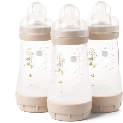 Biberon anti-coliques MAM Easy Start - 3x 260ml - Blanc Biberon anti-coliques MAM Easy Start - 3x 260ml - Blanc