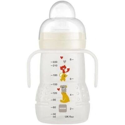 Butelka przejściowa MAM zielona - 220 ml Butelka przejściowa MAM zielona - 220 ml