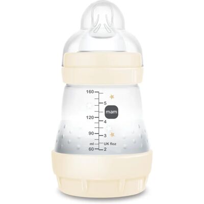 Biberon MAM Easy Start Anti-Colique +0m 160 ml - beige brillant Biberon MAM Easy Start Anti-Colique +0m 160 ml - beige brillant