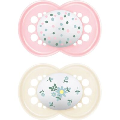 Succhietti in Silicone Mam Original - 6M Rosa Succhietti in Silicone Mam Original - 6M Rosa