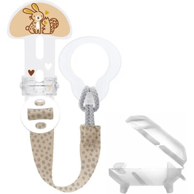 Mam Pacifier Clip It! & Cover Neutral - Pacifier Clip Mam Pacifier Clip It! & Cover Neutral - Pacifier Clip