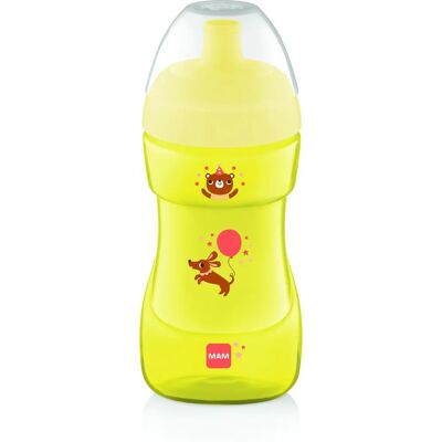Vaso MAM Sports Cup Verde y Amarillo - A prueba de derrames, Higiénico, Viajes, 12M+ Vaso MAM Sports Cup Verde y Amarillo - A prueba de derrames, Higiénico, Viajes, 12M+