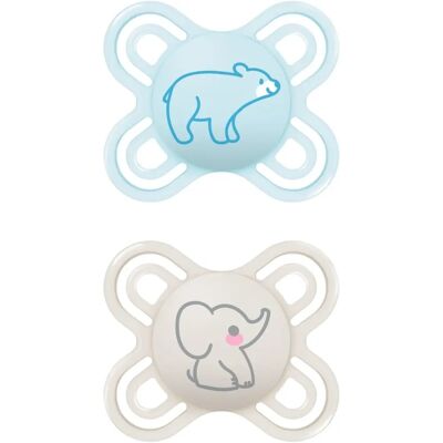 Tétine Mam Perfect Start - Bleu 0-2M Tétine Mam Perfect Start - Bleu 0-2M