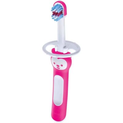Spazzolino Mam Baby con Manico Corto e Sicuro - 6+ Mesi Rosa Spazzolino Mam Baby con Manico Corto e Sicuro - 6+ Mesi Rosa