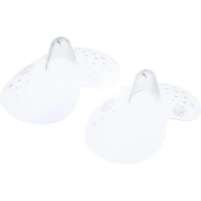 MAM Breast End - Silicone - Size S - Pack of 2 in sterilization box - Transparent MAM Breast End - Silicone - Size S - Pack of 2 in sterilization box - Transparent