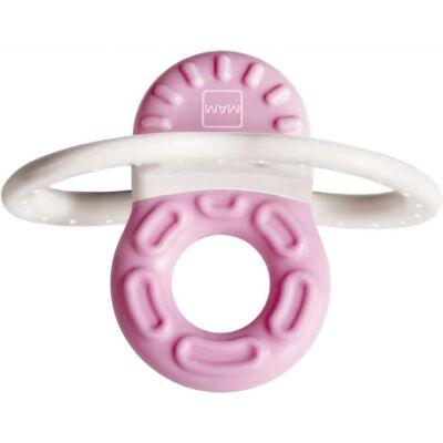Anneau Dentition Mam - Rose - Soulagement Premiers Dents Anneau Dentition Mam - Rose - Soulagement Premiers Dents