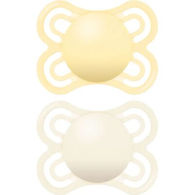 MAM Perfect Start Nu Sucette Silicone 0-2m Pack Double - Sucette MAM Perfect Start Nu Sucette Silicone 0-2m Pack Double - Sucette