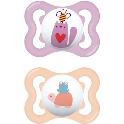 Set di Ciucci MAM Air 2, Silicone Morbido, 0-6 Mesi - Calmante Neonati Set di Ciucci MAM Air 2, Silicone Morbido, 0-6 Mesi - Calmante Neonati