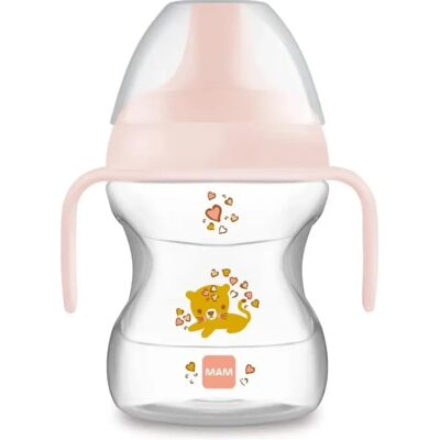 Mam ZEDMM222F Taza de Bebé con Boquilla Suave - 190ml, Rosa Mam ZEDMM222F Taza de Bebé con Boquilla Suave - 190ml, Rosa