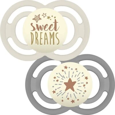MAM Perfect Night White/Grey 6+ Months Soothers - Soothers MAM Perfect Night White/Grey 6+ Months Soothers - Soothers