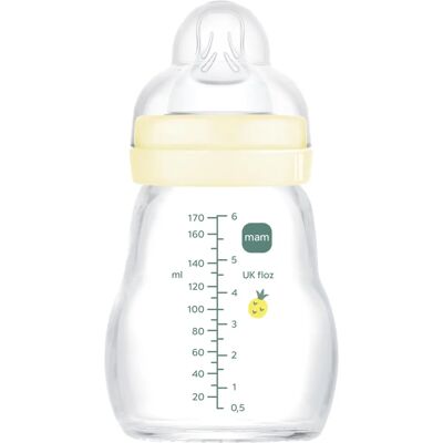 MAM Baby Feel Good Neutral Glas Babyflasche - 170ml MAM Baby Feel Good Neutral Glas Babyflasche - 170ml