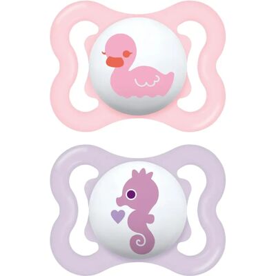 Sucette en Silicone Mam Rose 0+ Ultra Légère Orthodontique Sûre Sucette en Silicone Mam Rose 0+ Ultra Légère Orthodontique Sûre