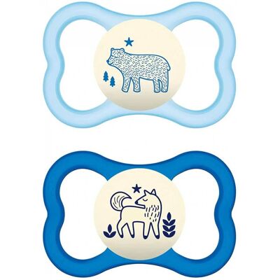 Tétine Mam Baby Air 6+ Silicone Bleue - Sucette Tétine Mam Baby Air 6+ Silicone Bleue - Sucette