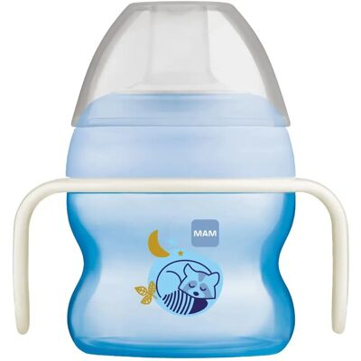 MAM Glow in the Dark Baby Cup - 150ml Blue MAM Glow in the Dark Baby Cup - 150ml Blue