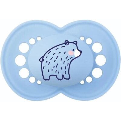 MAM 2 Chupetes de Silicona Originales - 16 Meses+, Azul MAM 2 Chupetes de Silicona Originales - 16 Meses+, Azul