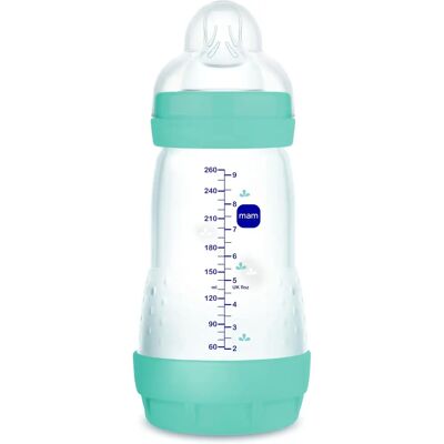 MAM Easy Start Biberon Anti Colique +2m 260ml (1 pièce) - turquoise MAM Easy Start Biberon Anti Colique +2m 260ml (1 pièce) - turquoise