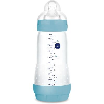 MAM Biberon Anti-Colique Bleu 320ml - Biberon pour bébé MAM Biberon Anti-Colique Bleu 320ml - Biberon pour bébé