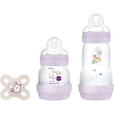 MAM Pack Débutant 2 Biberons + Tétine - Set Repas Bébé MAM Pack Débutant 2 Biberons + Tétine - Set Repas Bébé