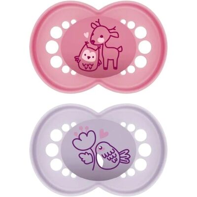 Sucette Originale Pure MAM Rose +16M - 2 pcs Sucette Originale Pure MAM Rose +16M - 2 pcs