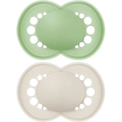 Tétine Original Mam - 6+ Mois - Silicone X2 - Boîte 2 Tétine Original Mam - 6+ Mois - Silicone X2 - Boîte 2