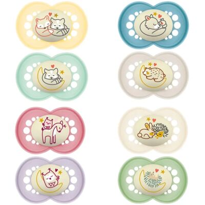 Sucette Nuit Originale MAM - +18 Mois - Silicone - 2 pièces Sucette Nuit Originale MAM - +18 Mois - Silicone - 2 pièces