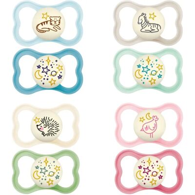 Sucette Nuit en Silicone pour 18+ Mois - Orthodontique - Phosphorescente Sucette Nuit en Silicone pour 18+ Mois - Orthodontique - Phosphorescente