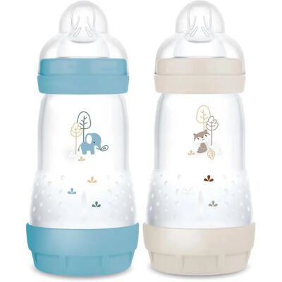 MAM Easy Start Baby Bottle - Blue - 330ml - 2 Units MAM Easy Start Baby Bottle - Blue - 330ml - 2 Units