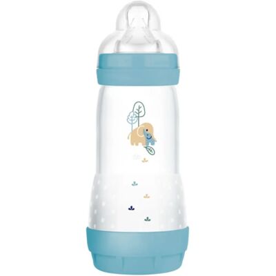Biberon Mam 320ml Ocean - Anti-colique, Easy Start, Tétine en Silicone Biberon Mam 320ml Ocean - Anti-colique, Easy Start, Tétine en Silicone
