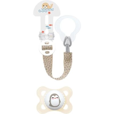 Kit Sucette Mam - Silicone Orthodontique - 2-6 Mois - Micro-ondes Sterilisable - Publicité Kit Sucette Mam - Silicone Orthodontique - 2-6 Mois - Micro-ondes Sterilisable - Publicité