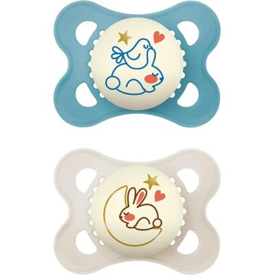 Smoczek silikonowy MAM Night od Baby Italia - 2-6 miesięcy - Neutralny Smoczek silikonowy MAM Night od Baby Italia - 2-6 miesięcy - Neutralny