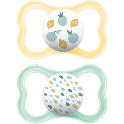 Tétine Mam Air - 6+ Mois Silicone, Neutre, Pack de 2 Tétine Mam Air - 6+ Mois Silicone, Neutre, Pack de 2