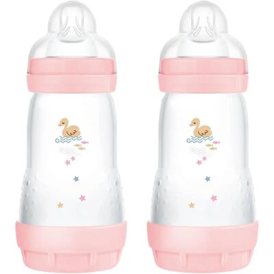 Mam Easy Start Anti-kolik Barnflaska - Rosa - 260ml - 2-Pack Mam Easy Start Anti-kolik Barnflaska - Rosa - 260ml - 2-Pack