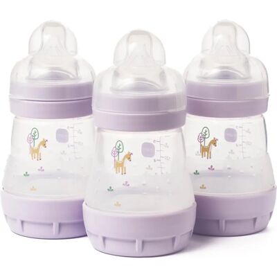 Biberones Anti-Cólico MAM Easy Start - 160ml, Pack de 3 Biberones Anti-Cólico MAM Easy Start - 160ml, Pack de 3