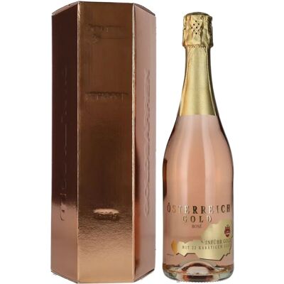 Inführ Österreich Gold Rosé - mit 23 Karat Blattgold - Luxus Geschenkbox Inführ Österreich Gold Rosé - mit 23 Karat Blattgold - Luxus Geschenkbox