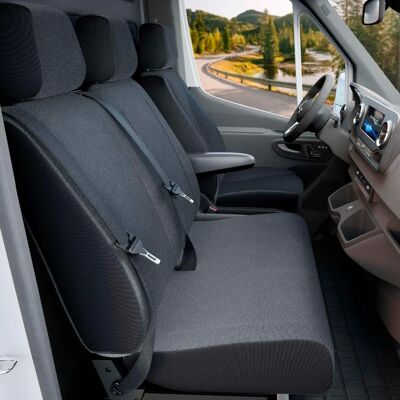 Copertura sedile anteriore VW T5 - Poliestere resistente, Su misura Copertura sedile anteriore VW T5 - Poliestere resistente, Su misura