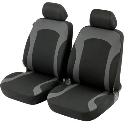 WALSER Premium Autositzbezug - Vordersitze, Schwarz/Grau WALSER Premium Autositzbezug - Vordersitze, Schwarz/Grau
