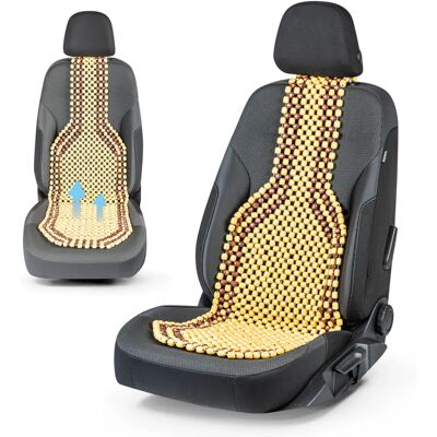 Walser Car Seat Cover with Wooden Beads – Natural Massage Seat Pad Walser Car Seat Cover with Wooden Beads – Natural Massage Seat Pad