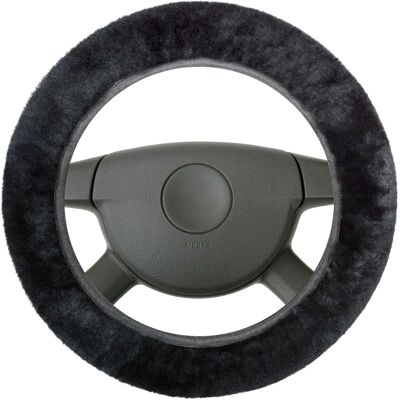 Husă de volan din piele de oaie - 37-39cm - Accesorii auto Husă de volan din piele de oaie - 37-39cm - Accesorii auto