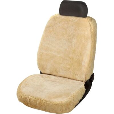 Ensemble de housses de siège WALSER - Laine de mouton beige - Accessoires voiture - Publicité Ensemble de housses de siège WALSER - Laine de mouton beige - Accessoires voiture - Publicité