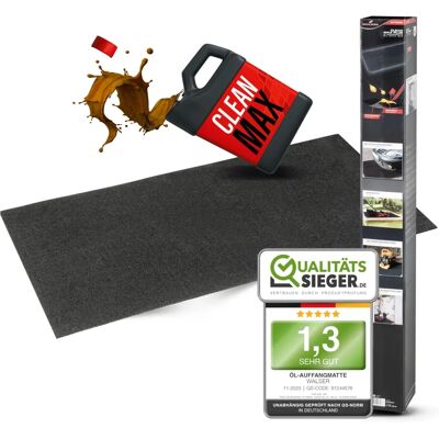 Tapis de protection contre l'huile Walser 100x200 cm - Noir - Publicité Tapis de protection contre l'huile Walser 100x200 cm - Noir - Publicité