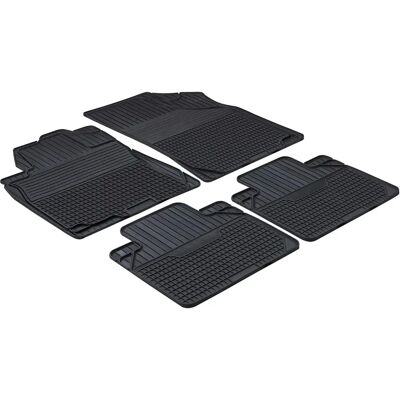 WALSER Easyfit - Alfombrillas de coche - Negro - Ajuste universal 4 piezas WALSER Easyfit - Alfombrillas de coche - Negro - Ajuste universal 4 piezas