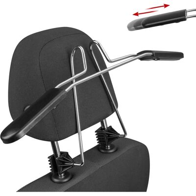 WALSER Auto-Kleiderbügel Extender - Stahl, Schwarz/Silber WALSER Auto-Kleiderbügel Extender - Stahl, Schwarz/Silber
