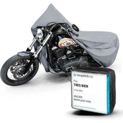 Housse de moto WALSER - PVC étanche - 250x130x100 cm - Publicité Housse de moto WALSER - PVC étanche - 250x130x100 cm - Publicité