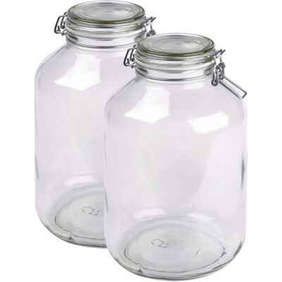 MÄSER Gothika Quadratische Einmachgläser - Lebensmittelsicher, luftdicht, 4,8L MÄSER Gothika Quadratische Einmachgläser - Lebensmittelsicher, luftdicht, 4,8L