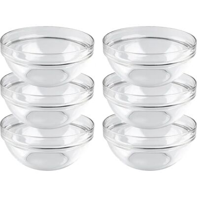 Assiettes en verre empilables Luminarc 17cm - Bol Assiettes en verre empilables Luminarc 17cm - Bol