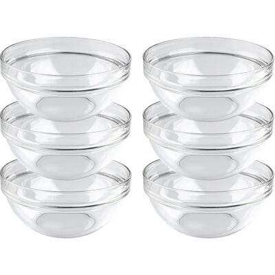 Assiettes en verre empilables Luminarc 17cm - Bol Assiettes en verre empilables Luminarc 17cm - Bol