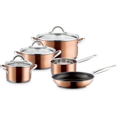 MÄSER Asterion Cookware Set - Induction Compatible, 3 Pots, 1 Pan MÄSER Asterion Cookware Set - Induction Compatible, 3 Pots, 1 Pan