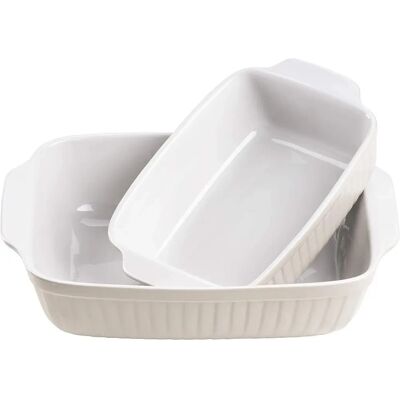 Set de Cuisson Rectangulaire en Céramique Mäser Kitchen Time - Résistant au Four Set de Cuisson Rectangulaire en Céramique Mäser Kitchen Time - Résistant au Four